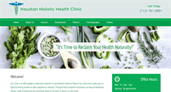 Desktop Screenshot of houstonholistichealthclinic.com