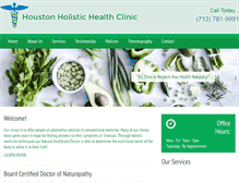 Tablet Screenshot of houstonholistichealthclinic.com